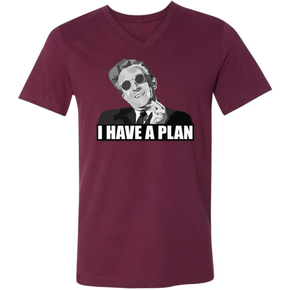 Unisex V-Neck T-Shirt - HH31H6C1 - Maroon - 6
