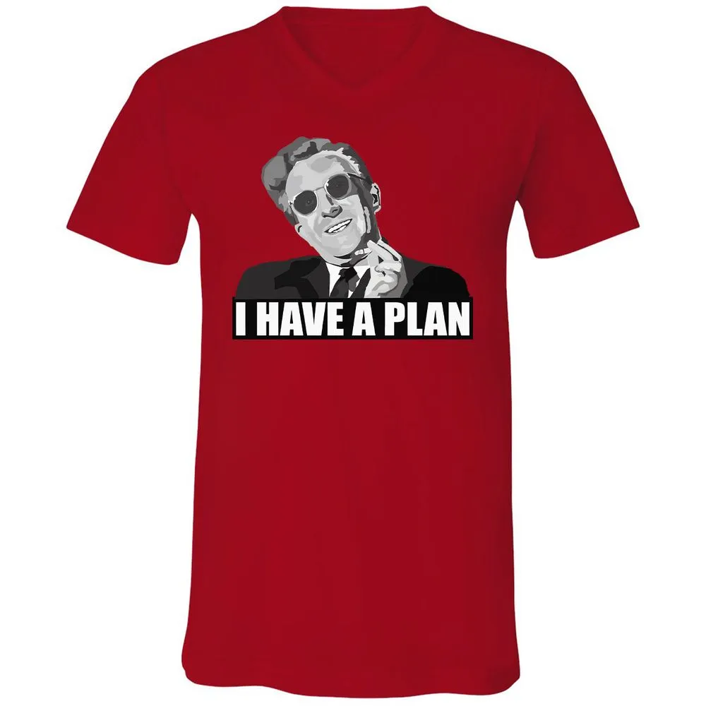 Unisex V-Neck T-Shirt - HH31H6C1 - Red - 3