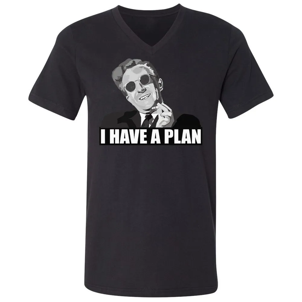 Unisex V-Neck T-Shirt - HH31H6C1 - Black - 16