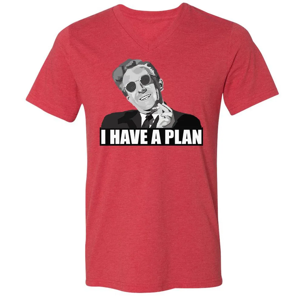 Unisex V-Neck T-Shirt - HH31H6C1 - Heather Red - 5