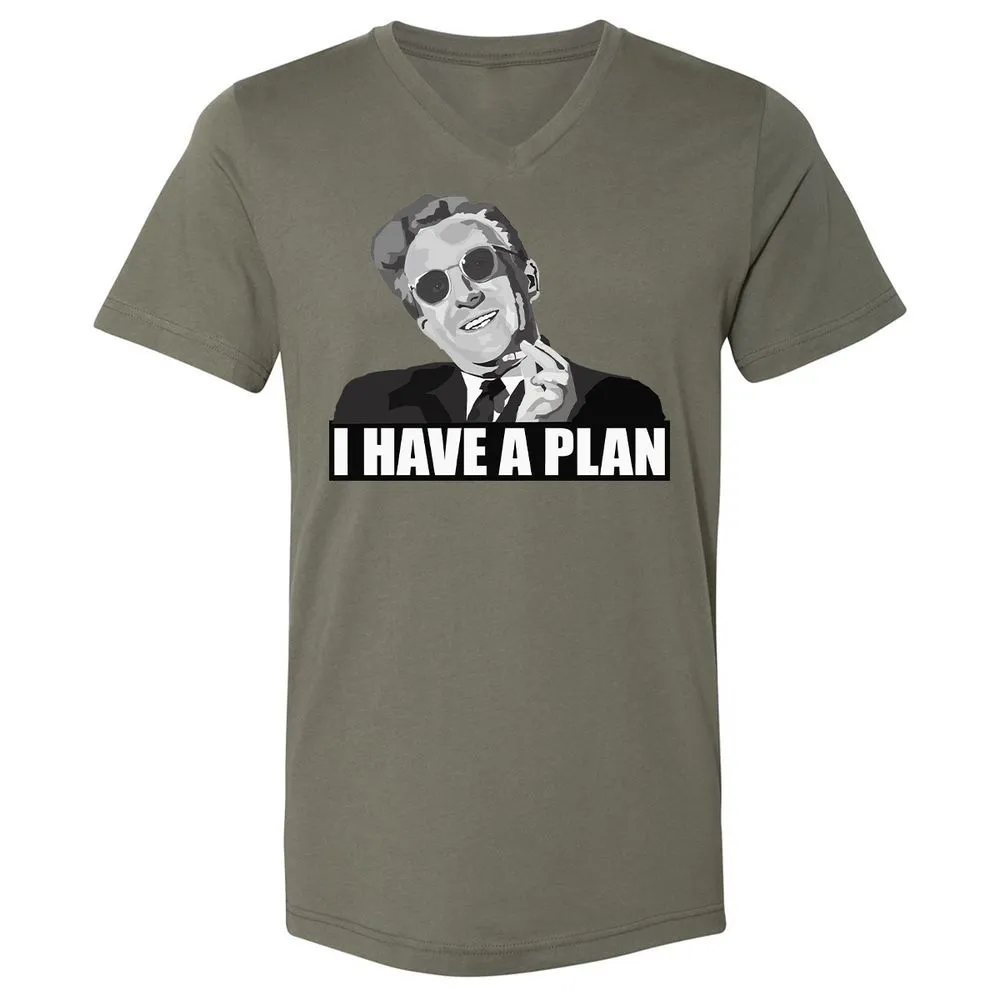 Unisex V-Neck T-Shirt - HH31H6C1 - Military Green - 10