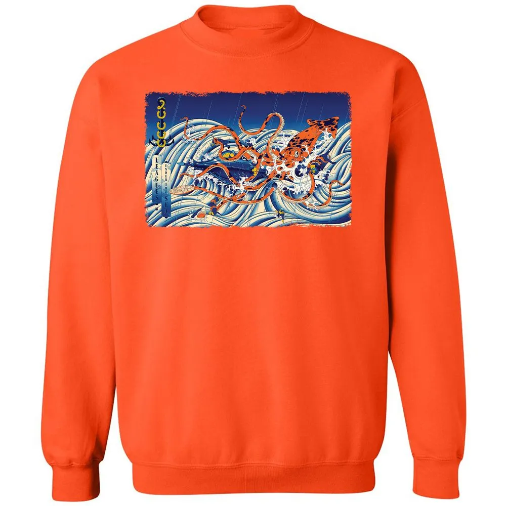 Classic Unisex Sweatshirt - B91HQZ55 - Orange - 10