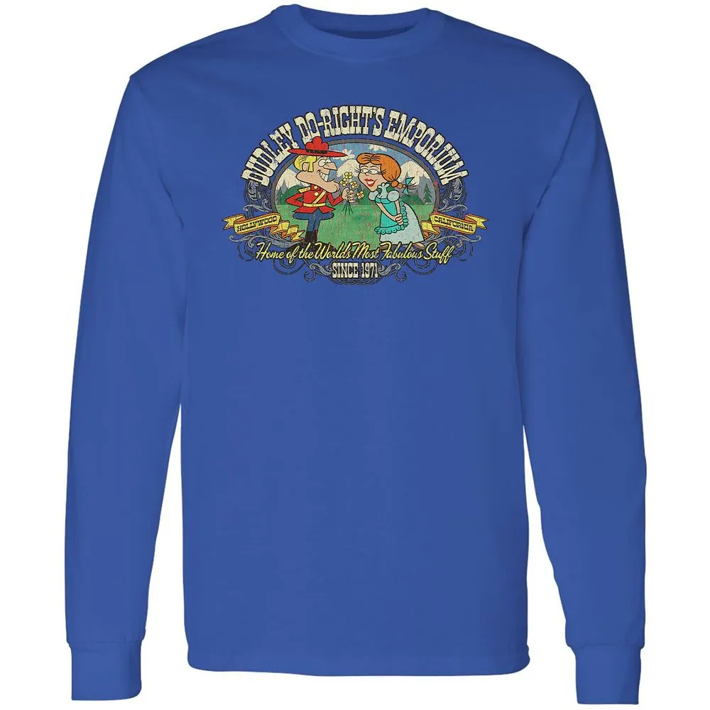 Long Sleeve T-Shirt - UQJM8KDW - Royal - 4