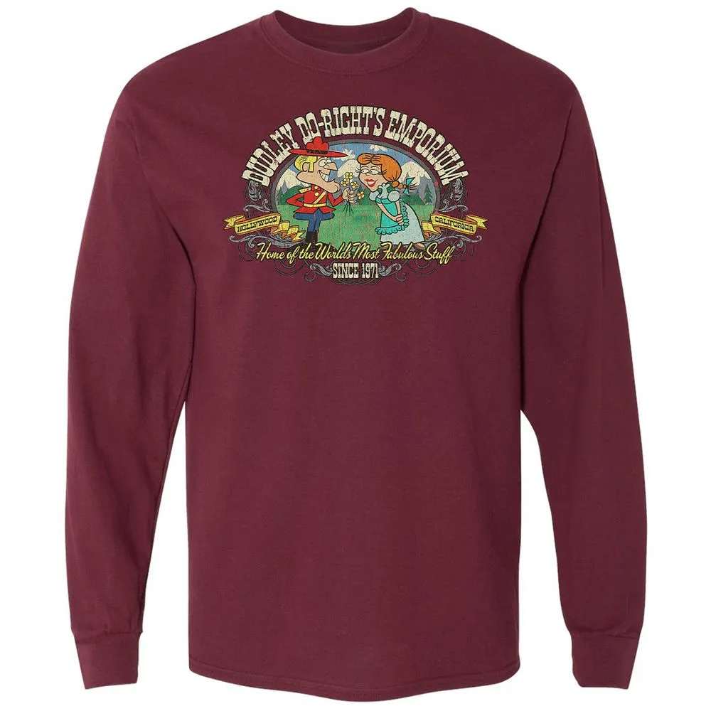 Long Sleeve T-Shirt - UQJM8KDW - Maroon - 11
