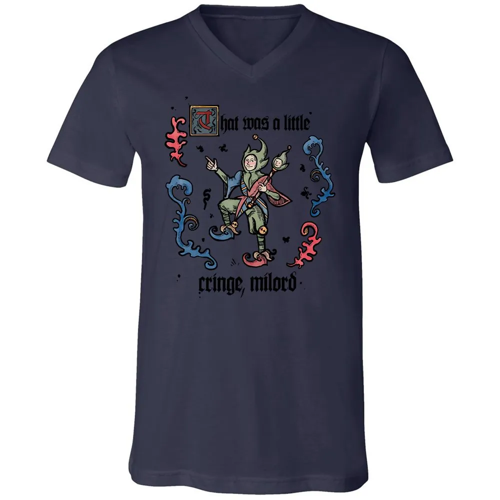 Unisex V-Neck T-Shirt - 8Y647KF7 - Navy - 9