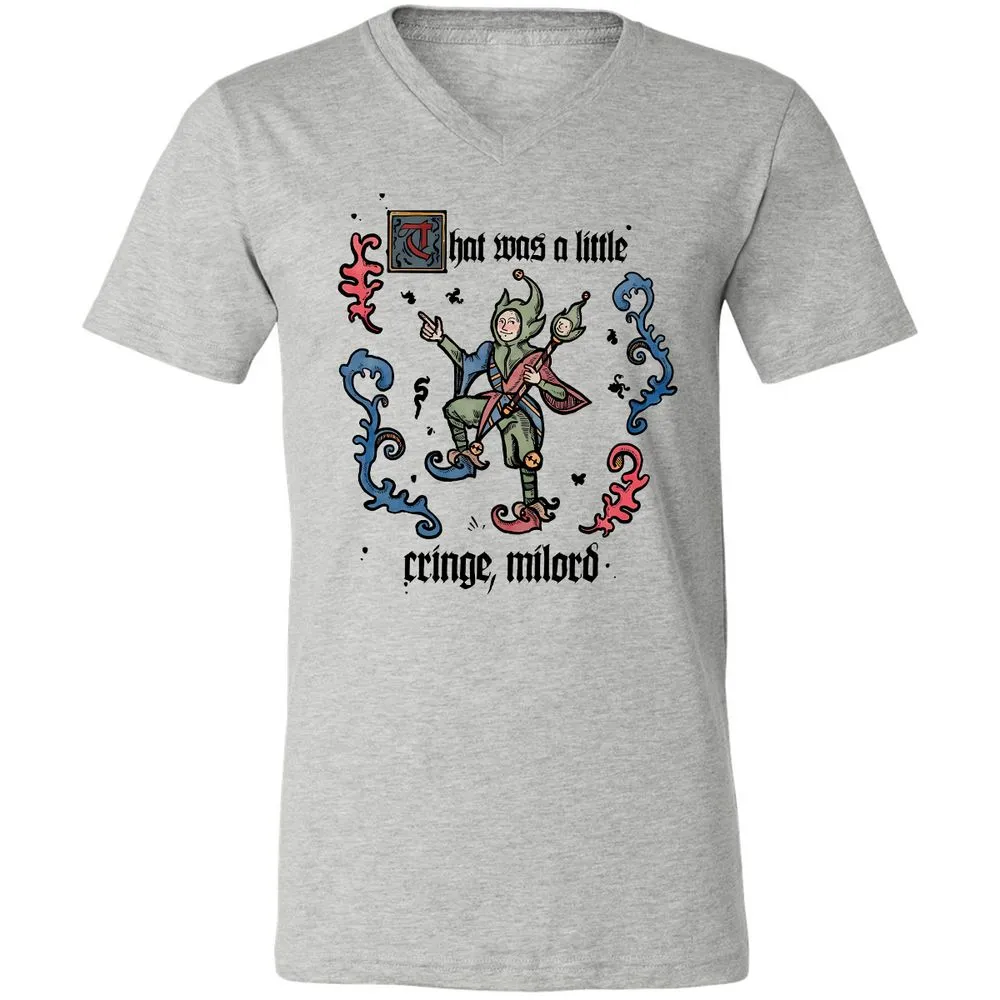 Unisex V-Neck T-Shirt - 8Y647KF7 - Athletic Heather - 7