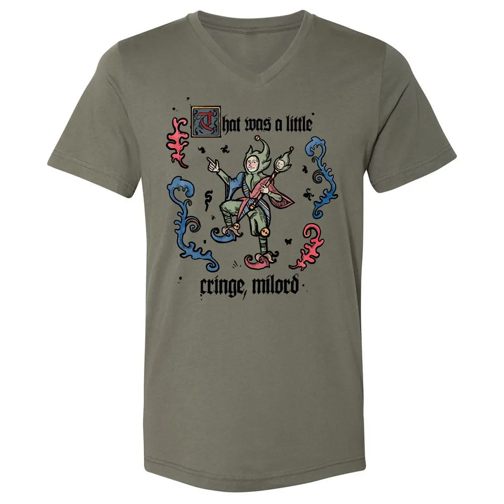 Unisex V-Neck T-Shirt - 8Y647KF7 - Military Green - 10