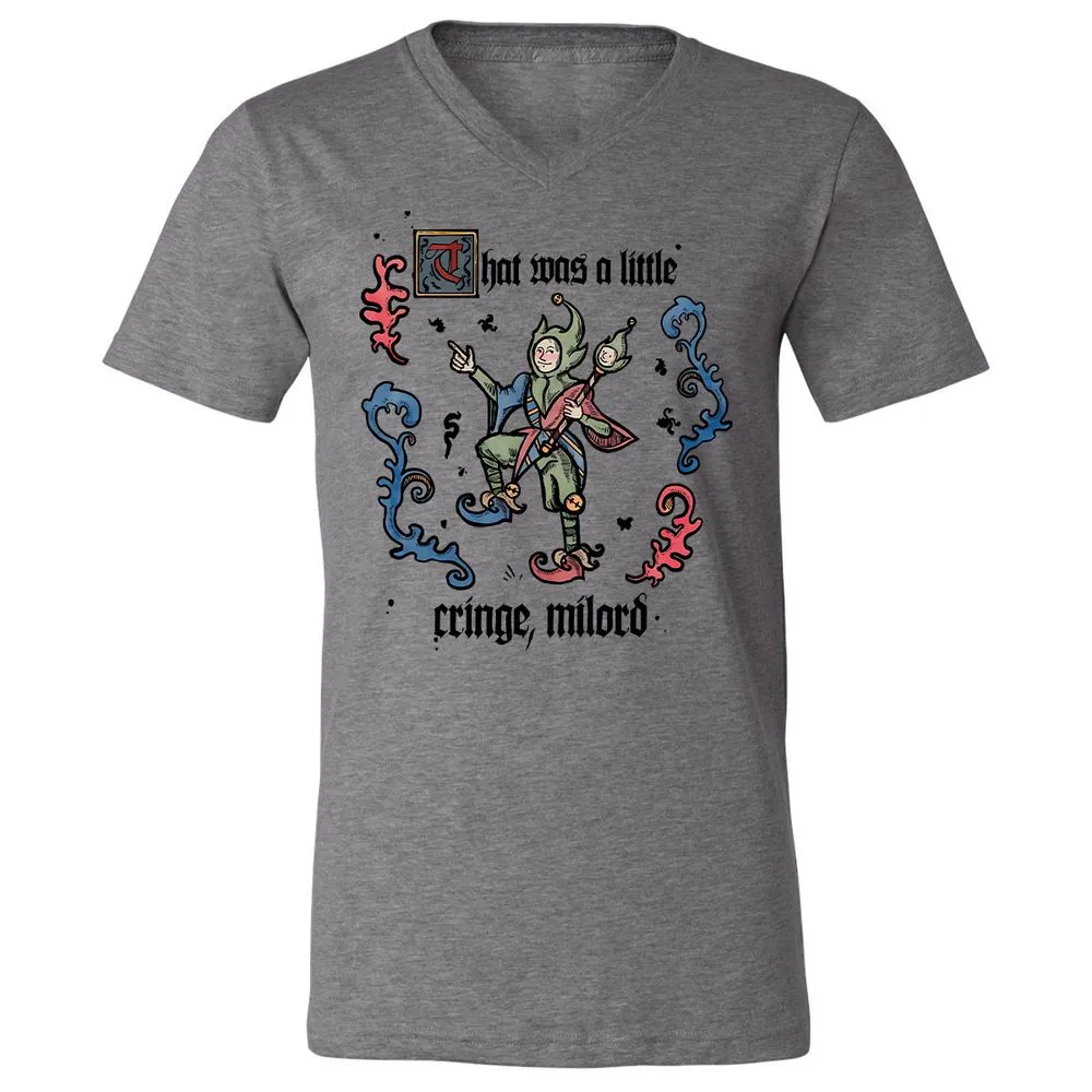 Unisex V-Neck T-Shirt - 8Y647KF7 - Deep Heather - 13