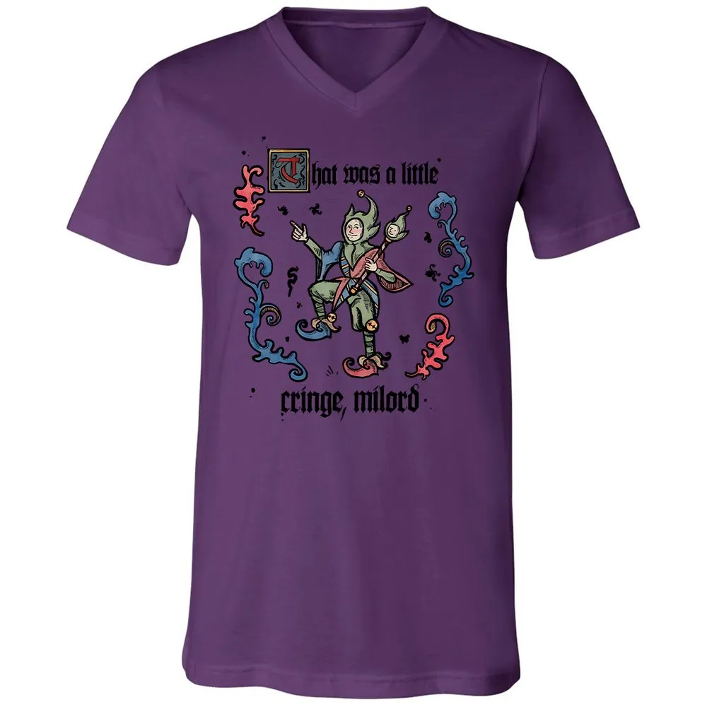 Unisex V-Neck T-Shirt - 8Y647KF7 - Team Purple - 2