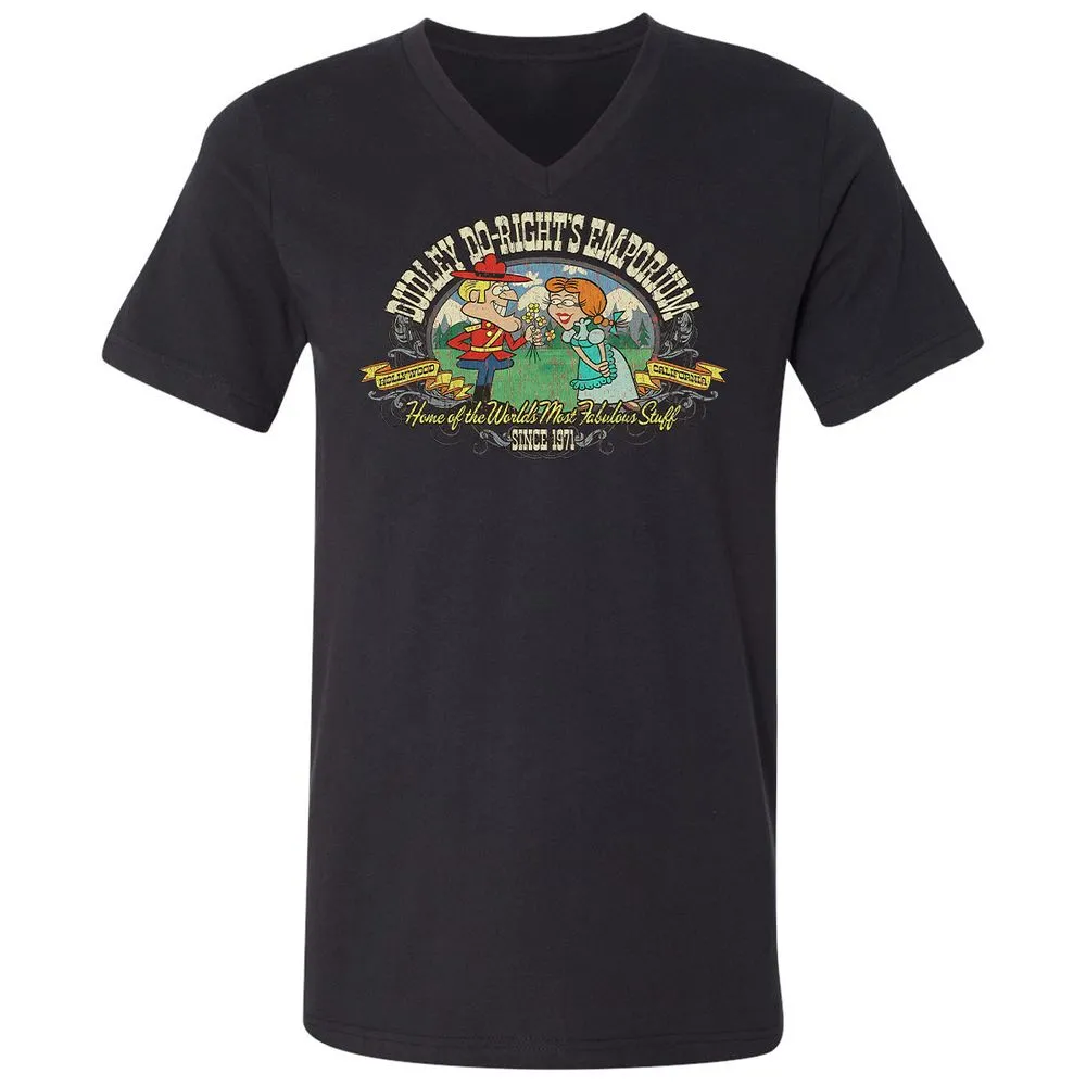 Unisex V-Neck T-Shirt - W5MJZJLQ - Black - 16