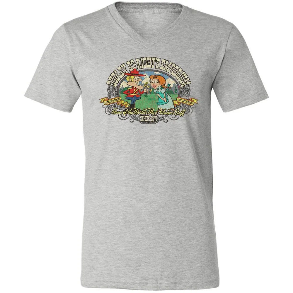 Unisex V-Neck T-Shirt - W5MJZJLQ - Athletic Heather - 7