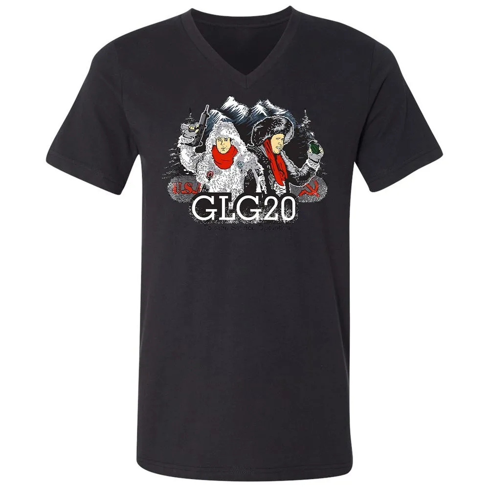Unisex V-Neck T-Shirt - EQZB5MKD - Black - 16