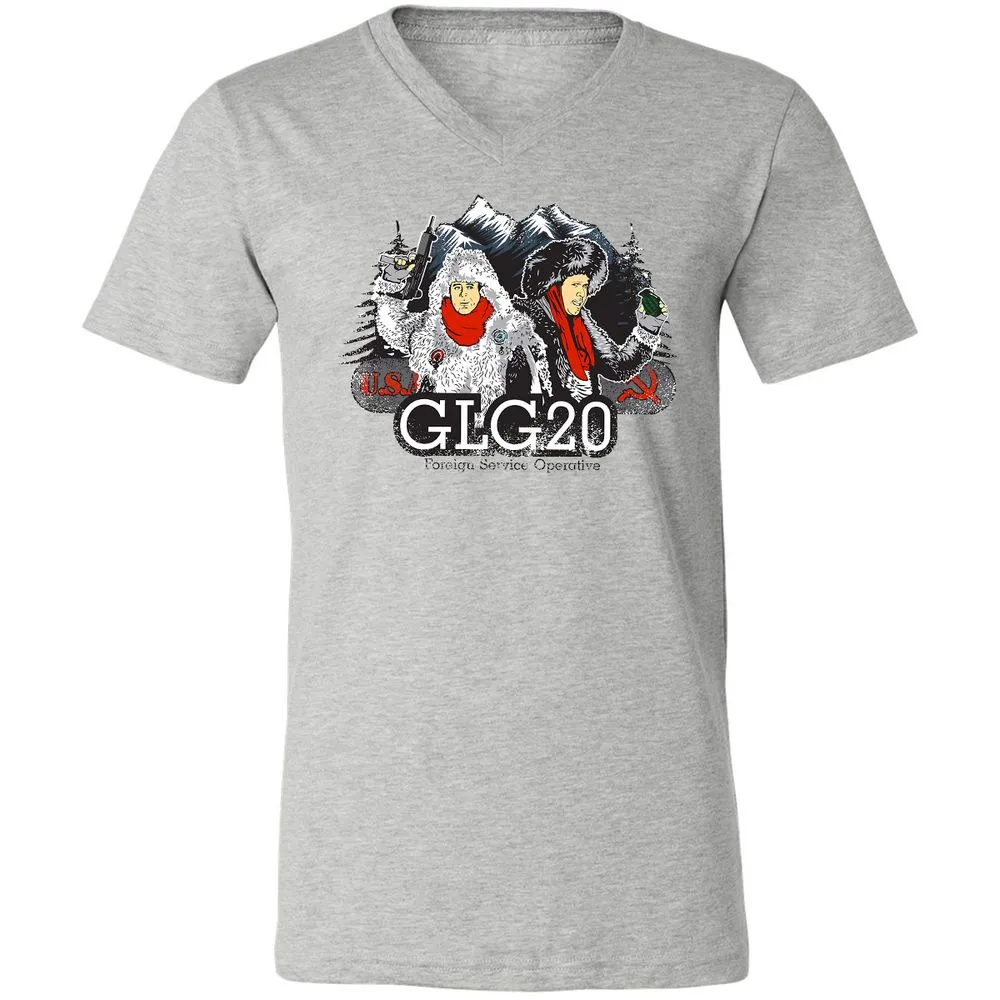 Unisex V-Neck T-Shirt - EQZB5MKD - Athletic Heather - 7