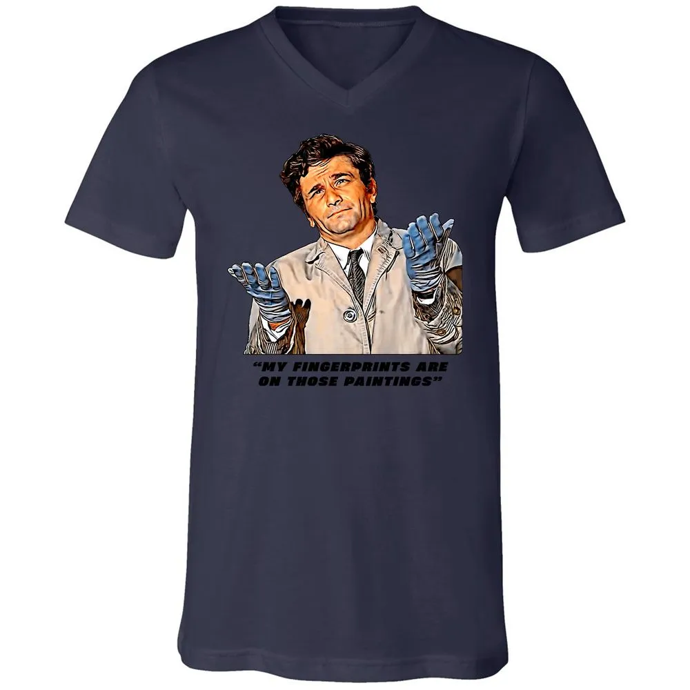 Unisex V-Neck T-Shirt - 3SC8F1JS - Navy - 9