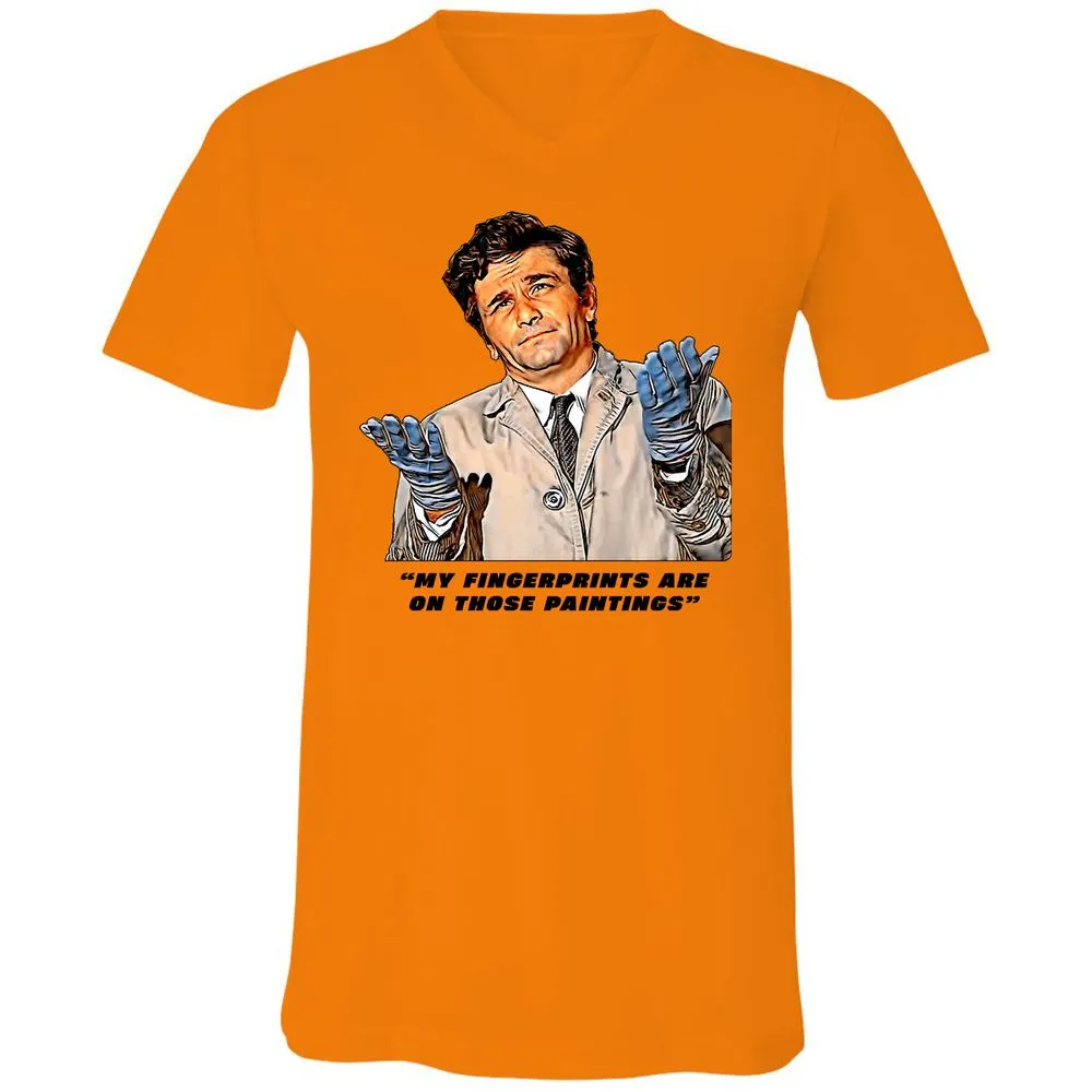 Unisex V-Neck T-Shirt - 3SC8F1JS - Orange - 11