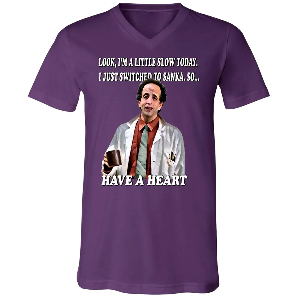 Unisex V-Neck T-Shirt - V5B2RPZX - Team Purple - 2