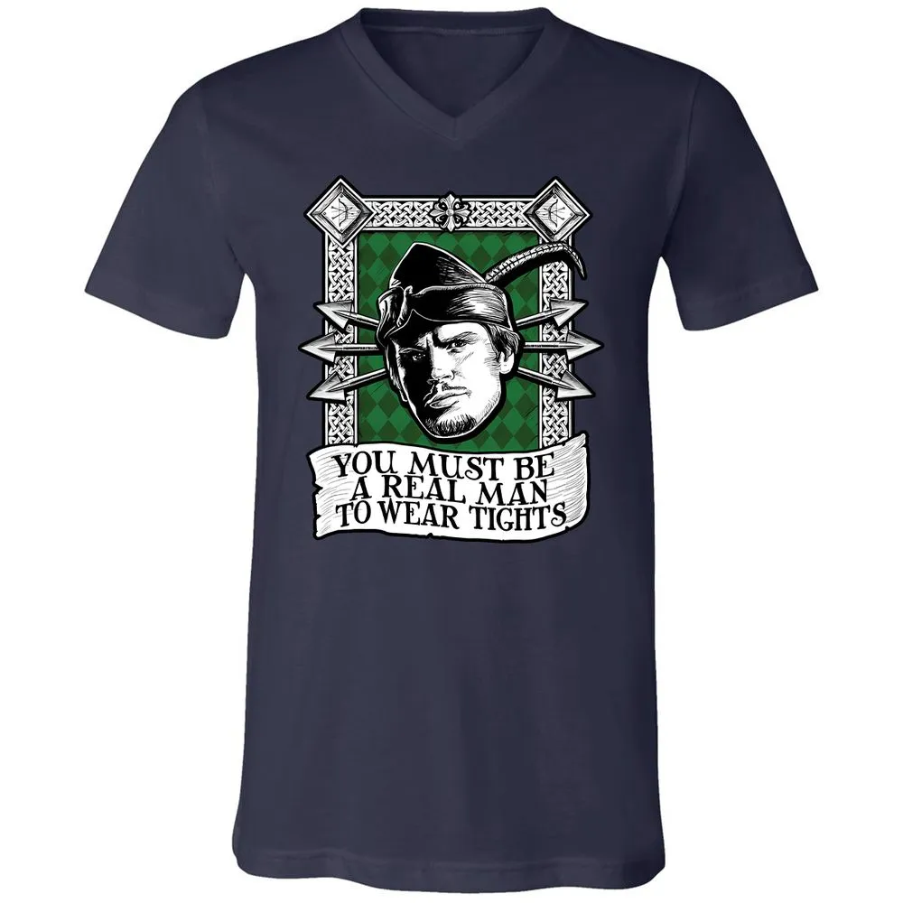 Unisex V-Neck T-Shirt - P5RFAG94 - Navy - 9