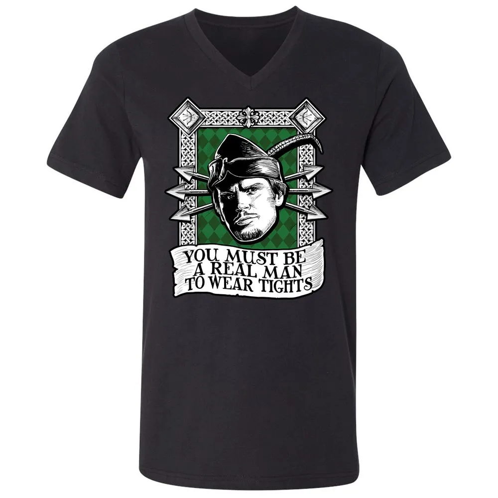 Unisex V-Neck T-Shirt - P5RFAG94 - Black - 16