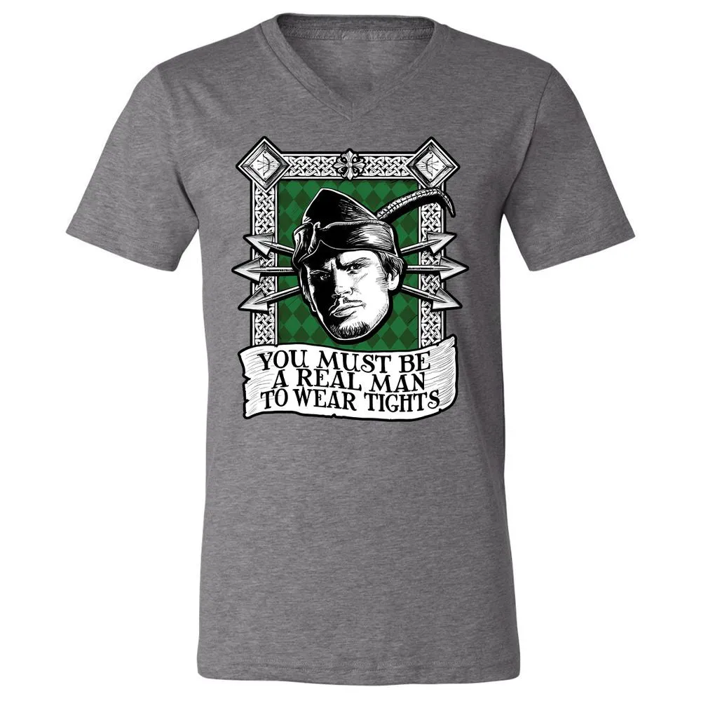 Unisex V-Neck T-Shirt - P5RFAG94 - Deep Heather - 13