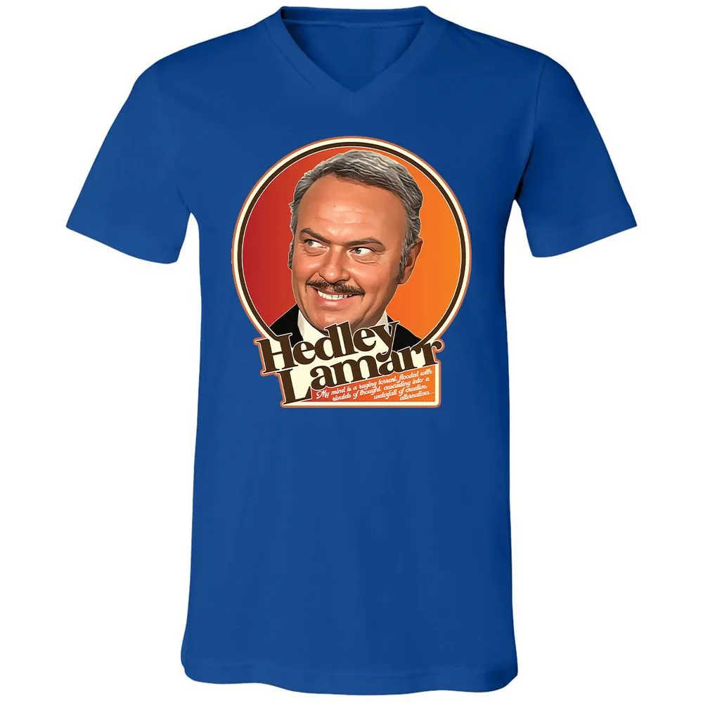 Unisex V-Neck T-Shirt - 778MU9TR - True Royal - 4