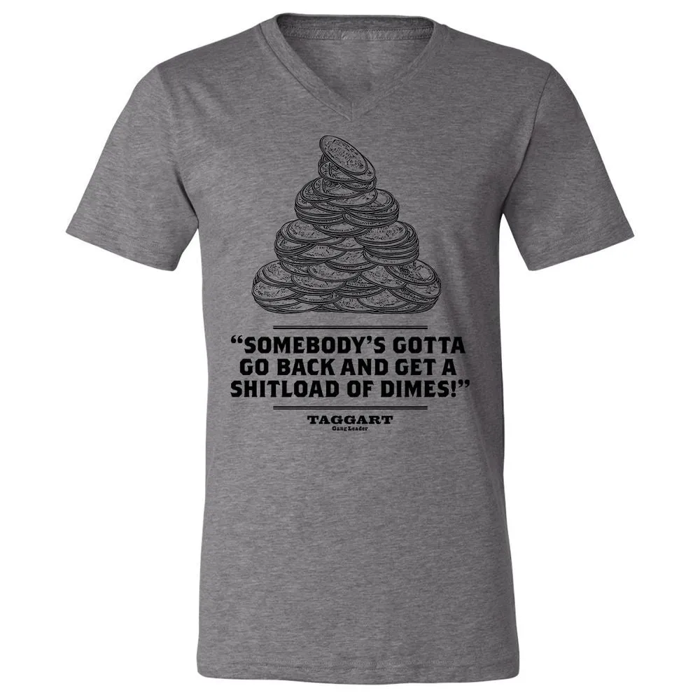 Unisex V-Neck T-Shirt - RCCSF3K4 - Deep Heather - 13