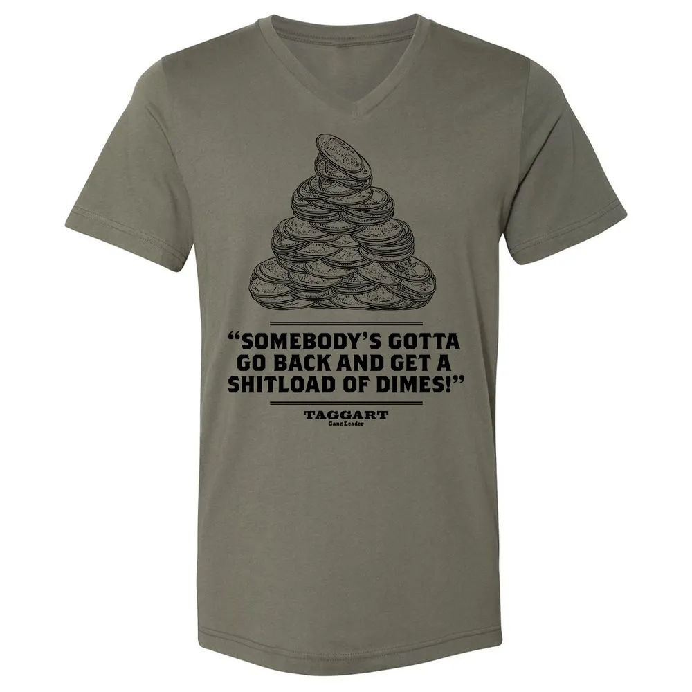 Unisex V-Neck T-Shirt - RCCSF3K4 - Military Green - 10