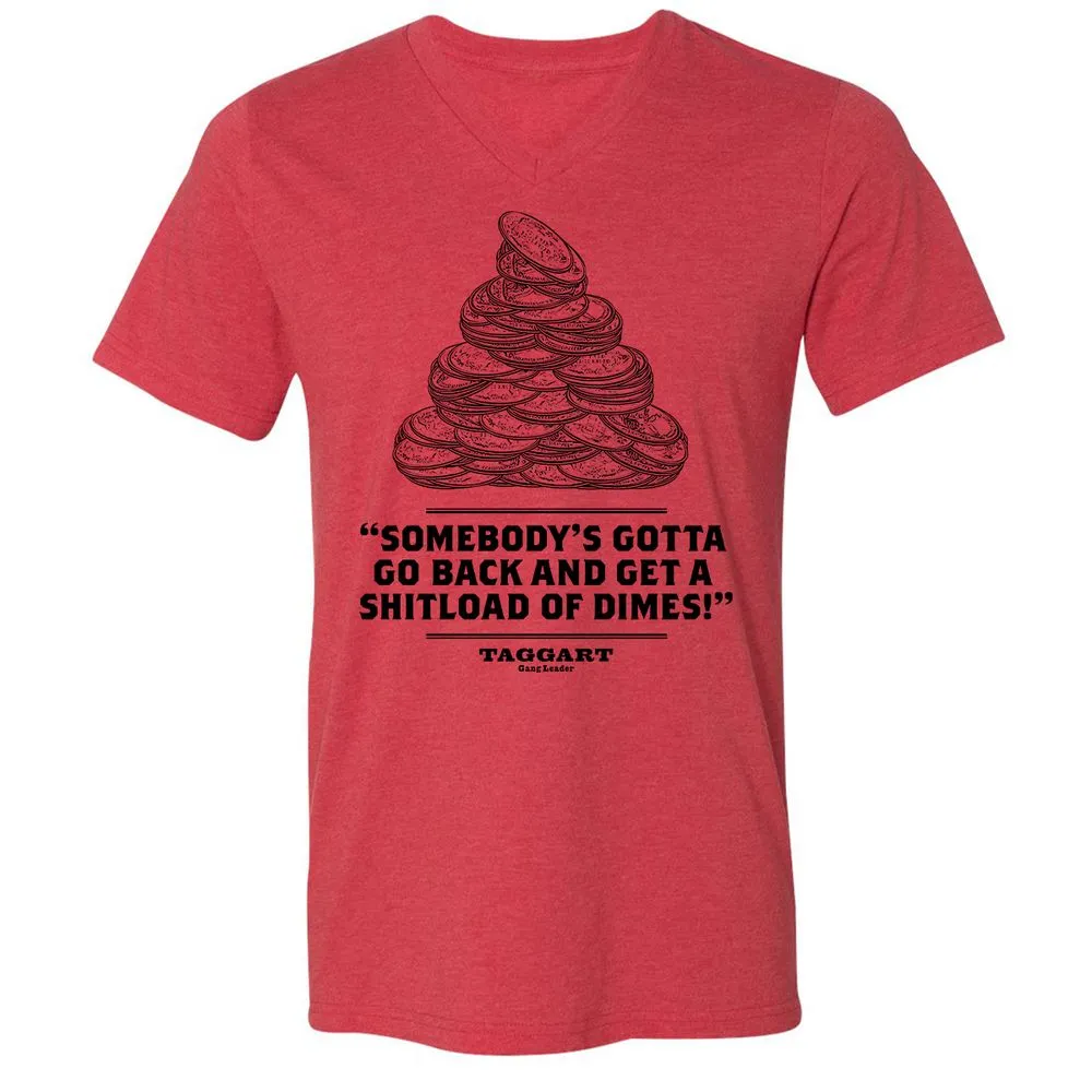 Unisex V-Neck T-Shirt - RCCSF3K4 - Heather Red - 5