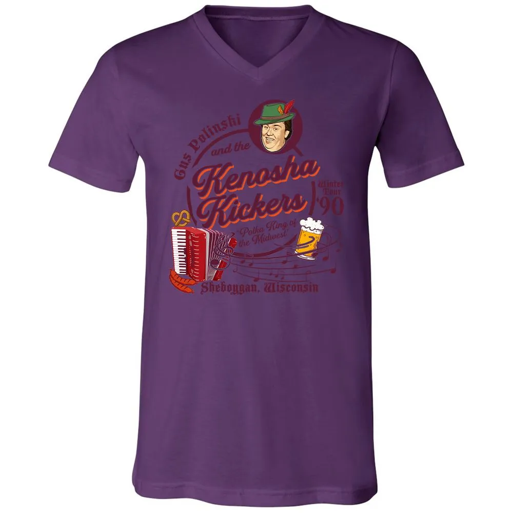 Unisex V-Neck T-Shirt - 8R8NYR4Y - Team Purple - 2