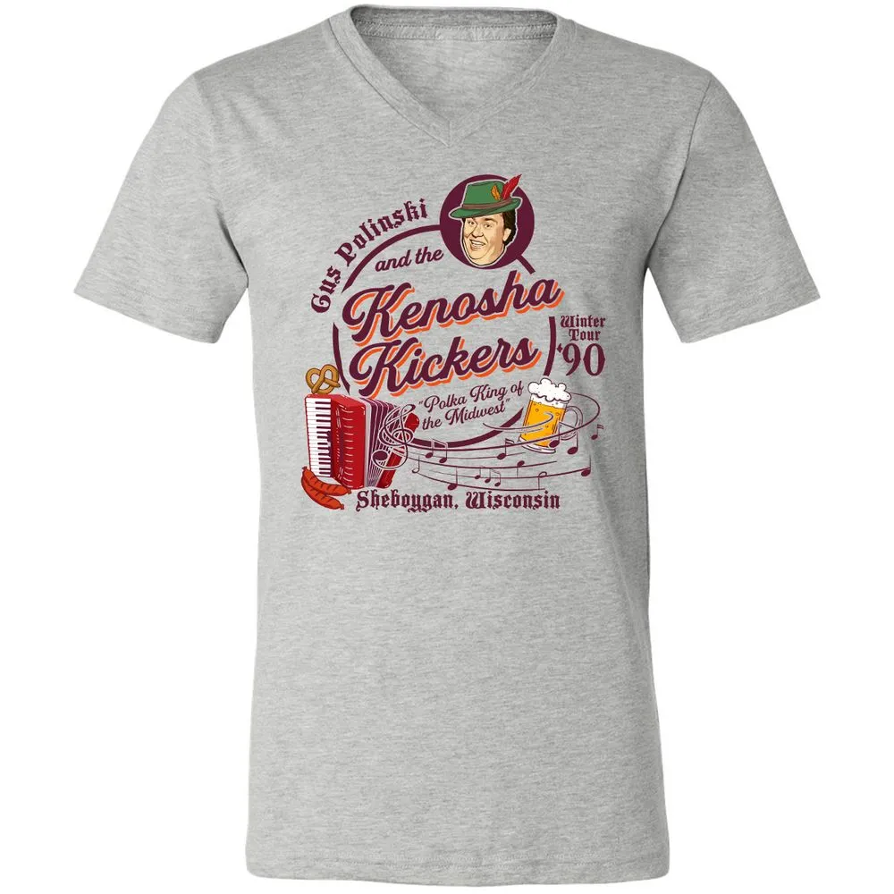 Unisex V-Neck T-Shirt - 8R8NYR4Y - Athletic Heather - 7