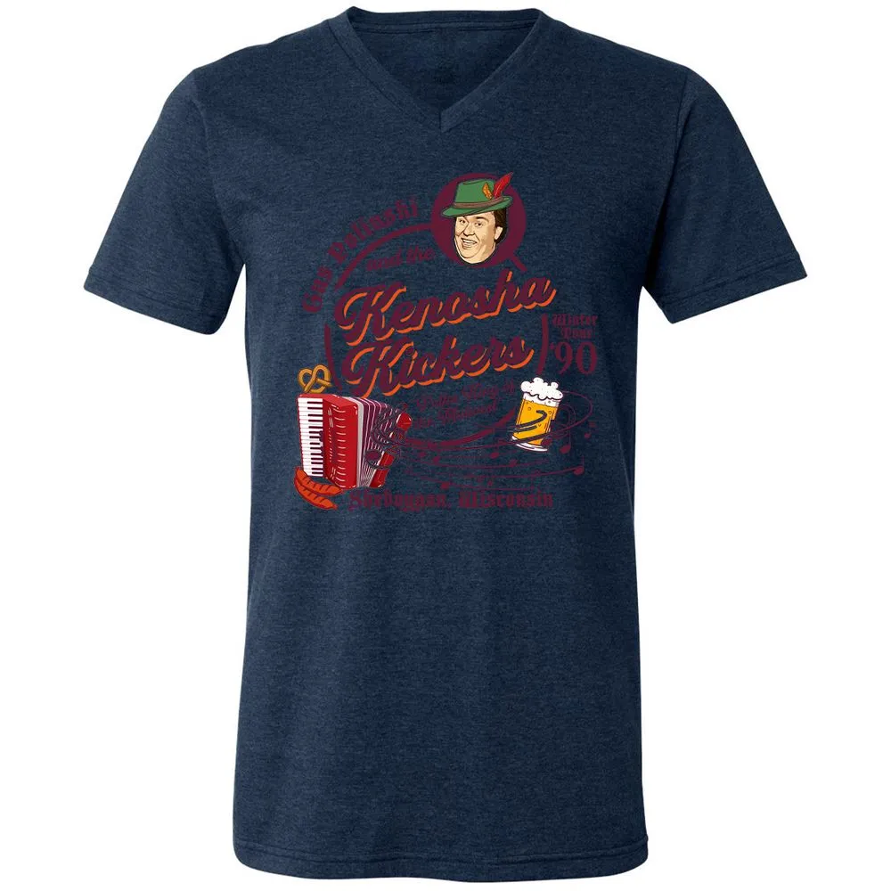 Unisex V-Neck T-Shirt - 8R8NYR4Y - Heather Navy - 15