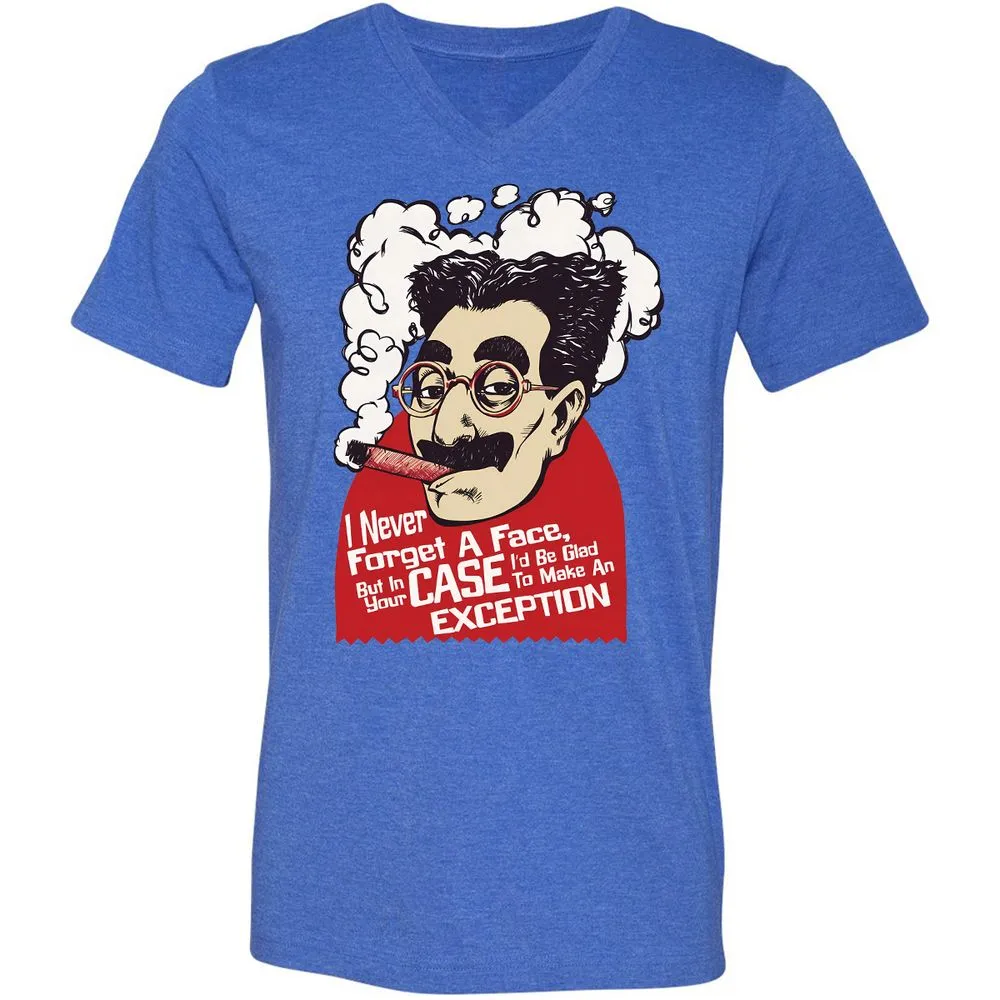 Unisex V-Neck T-Shirt - A34NAK4N - Heather True Royal - 14
