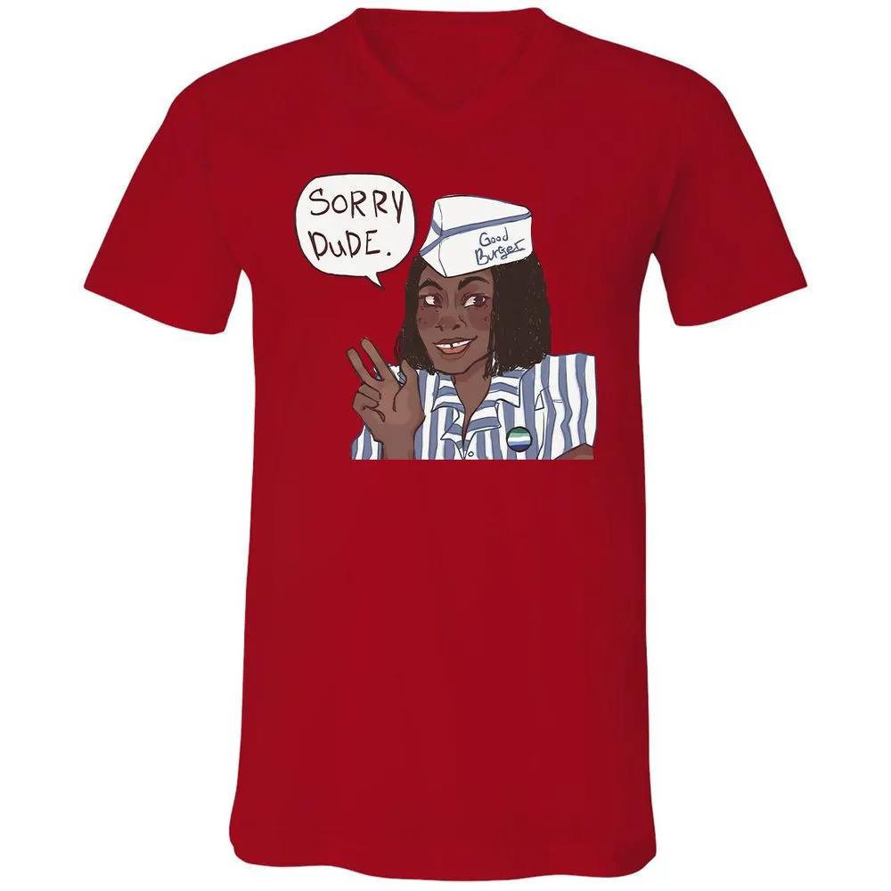 Unisex V-Neck T-Shirt - GDRYEMTK - Red - 3