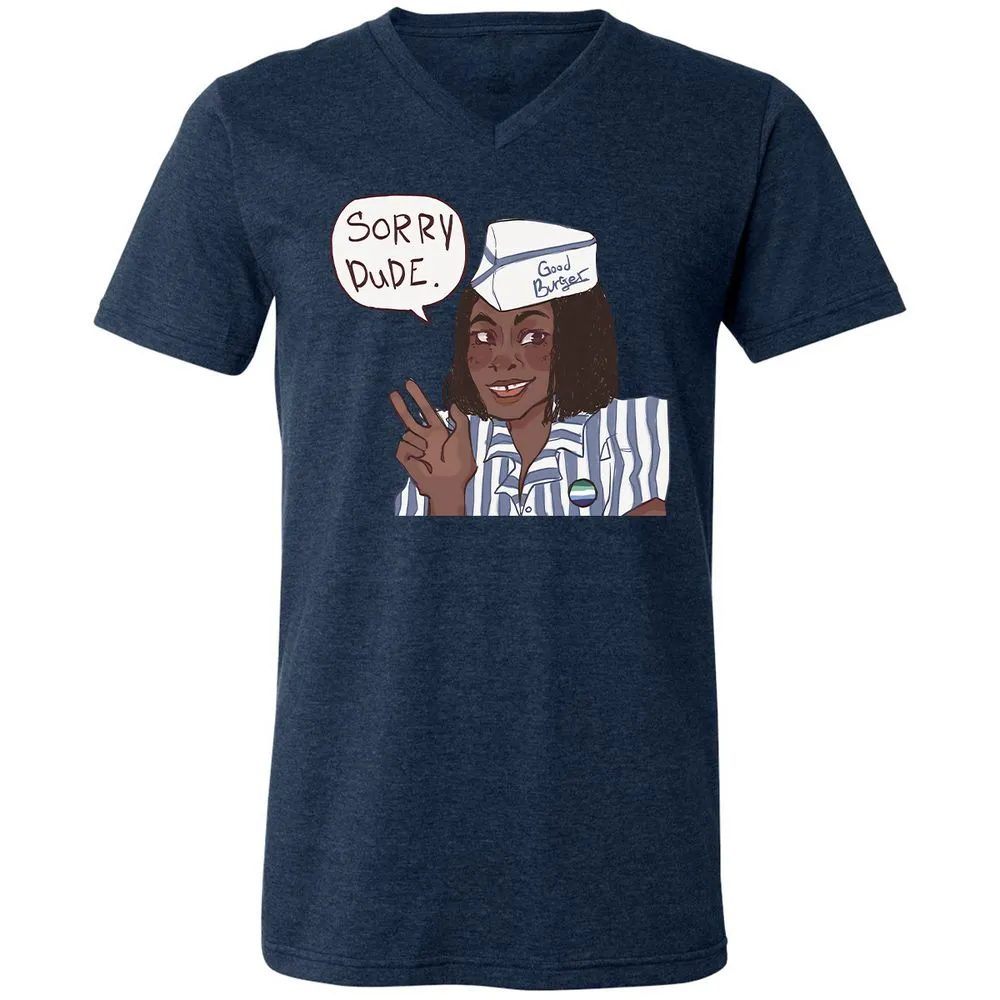 Unisex V-Neck T-Shirt - GDRYEMTK - Heather Navy - 15