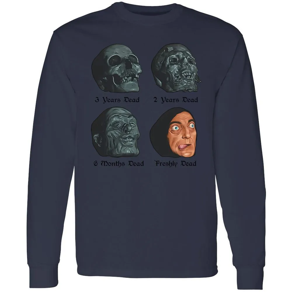 Long Sleeve T-Shirt - YHZ1VSPV - Navy - 12