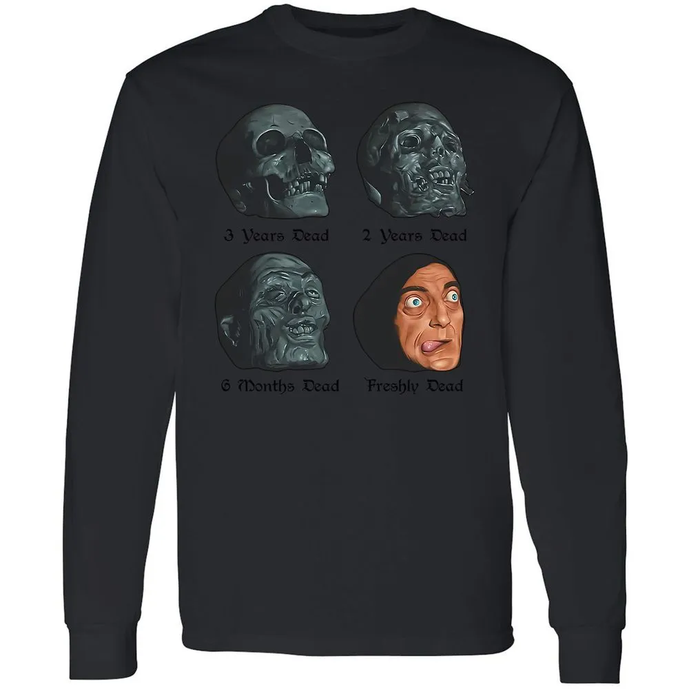 Long Sleeve T-Shirt - YHZ1VSPV - Black - 16