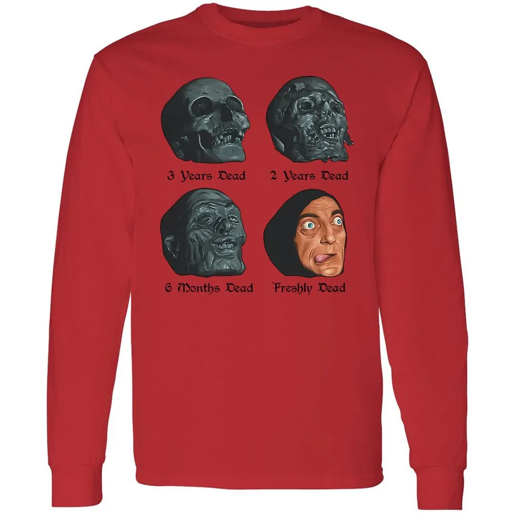 Long Sleeve T-Shirt - YHZ1VSPV - Red - 14