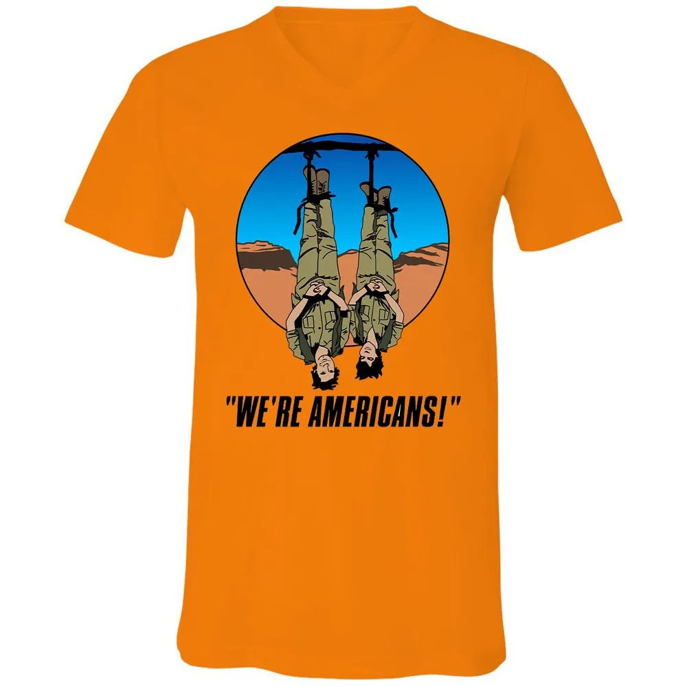 Unisex V-Neck T-Shirt - XPW1GD1X - Orange - 11