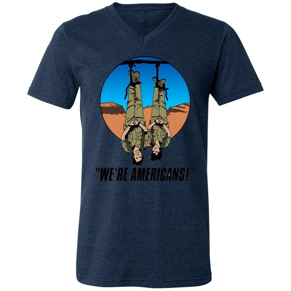 Unisex V-Neck T-Shirt - XPW1GD1X - Heather Navy - 15