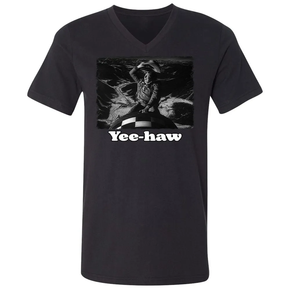 Unisex V-Neck T-Shirt - GTZPT6RW - Black - 16