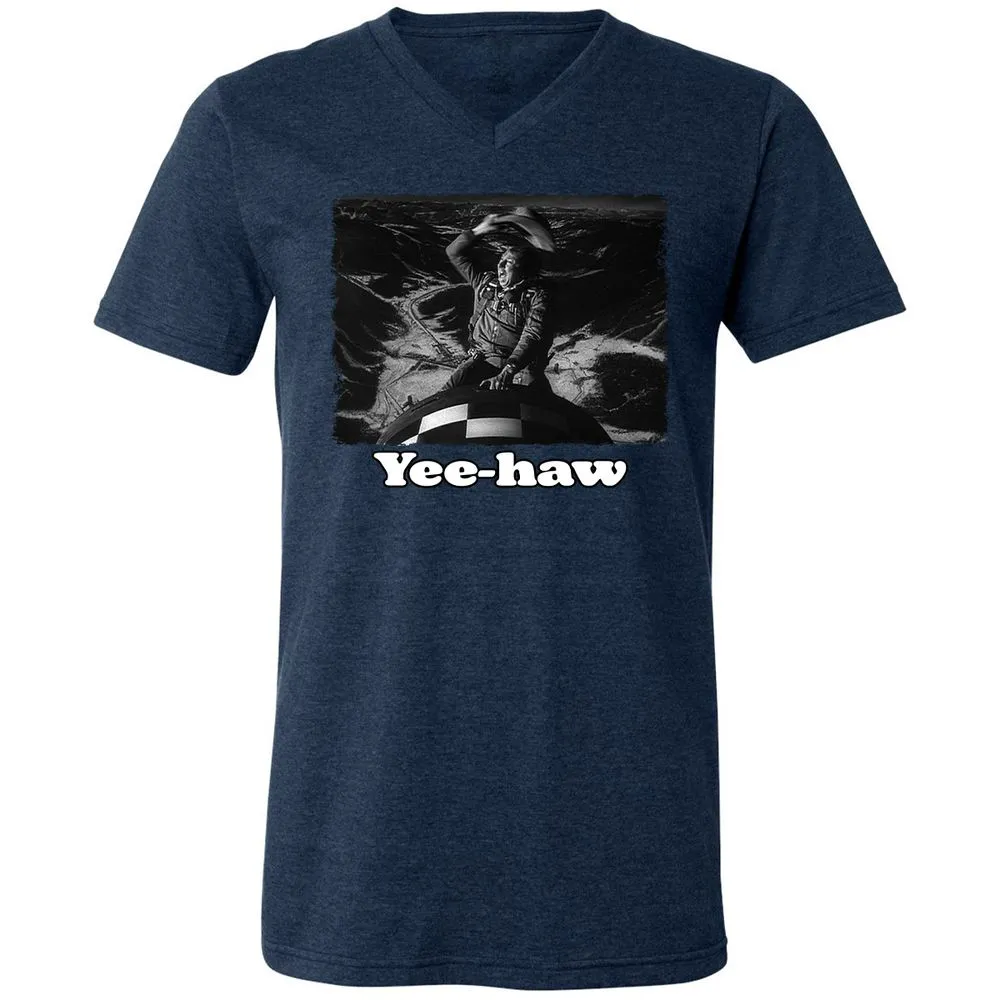 Unisex V-Neck T-Shirt - GTZPT6RW - Heather Navy - 15