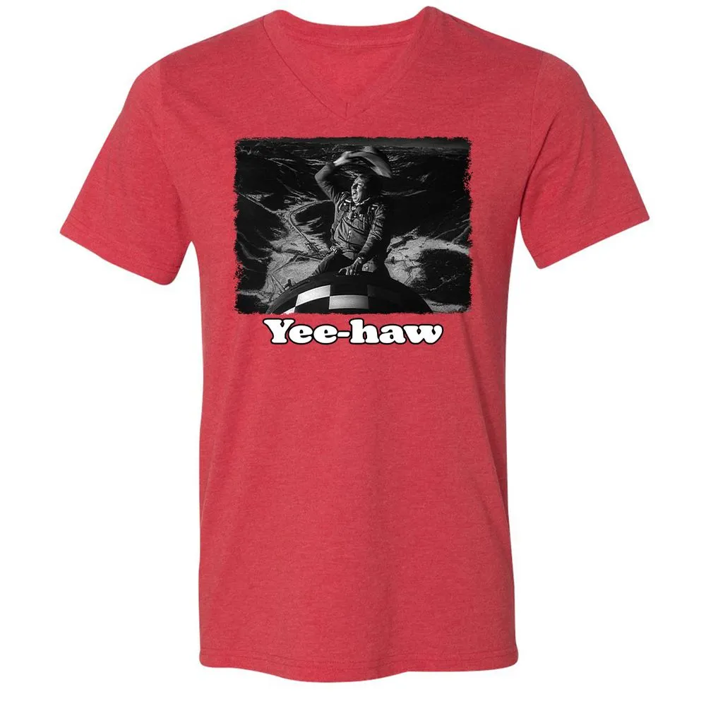 Unisex V-Neck T-Shirt - GTZPT6RW - Heather Red - 5