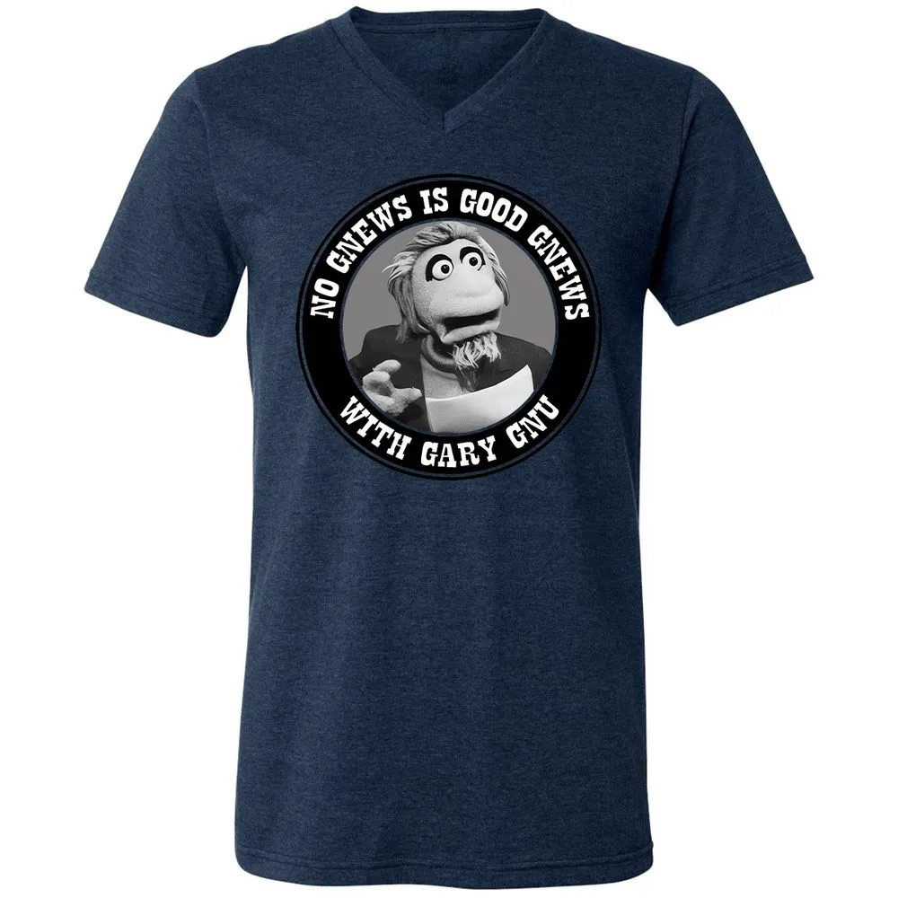 Unisex V-Neck T-Shirt - HRS8AT7S - Heather Navy - 15