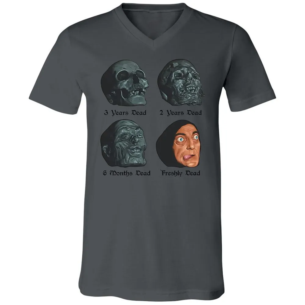 Unisex V-Neck T-Shirt - CAFY47VA - Asphalt - 12