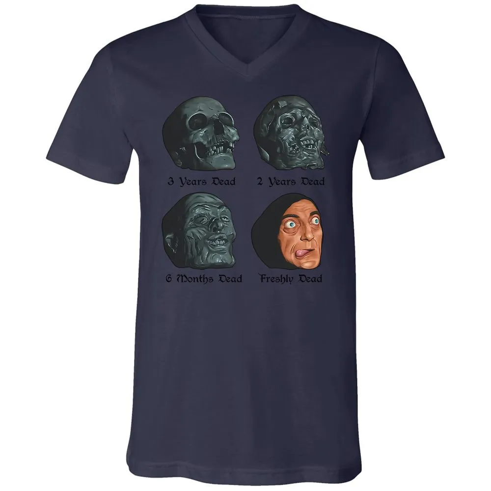 Unisex V-Neck T-Shirt - CAFY47VA - Navy - 9