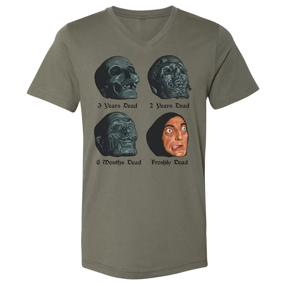 Unisex V-Neck T-Shirt - CAFY47VA - Military Green - 10