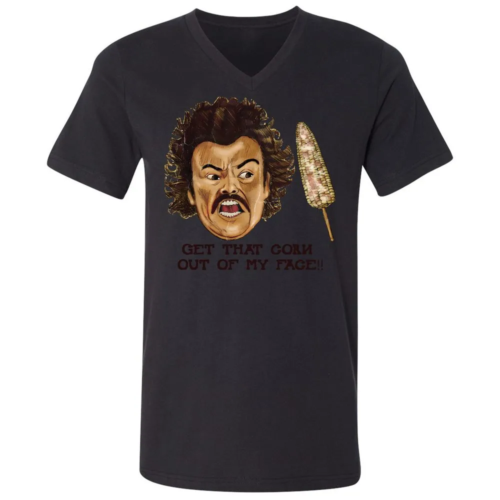 Unisex V-Neck T-Shirt - 6ZWCZHBY - Black - 16