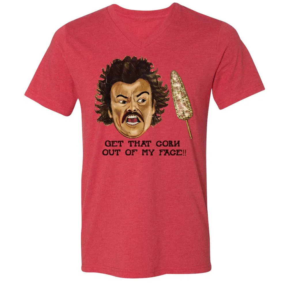 Unisex V-Neck T-Shirt - 6ZWCZHBY - Heather Red - 5