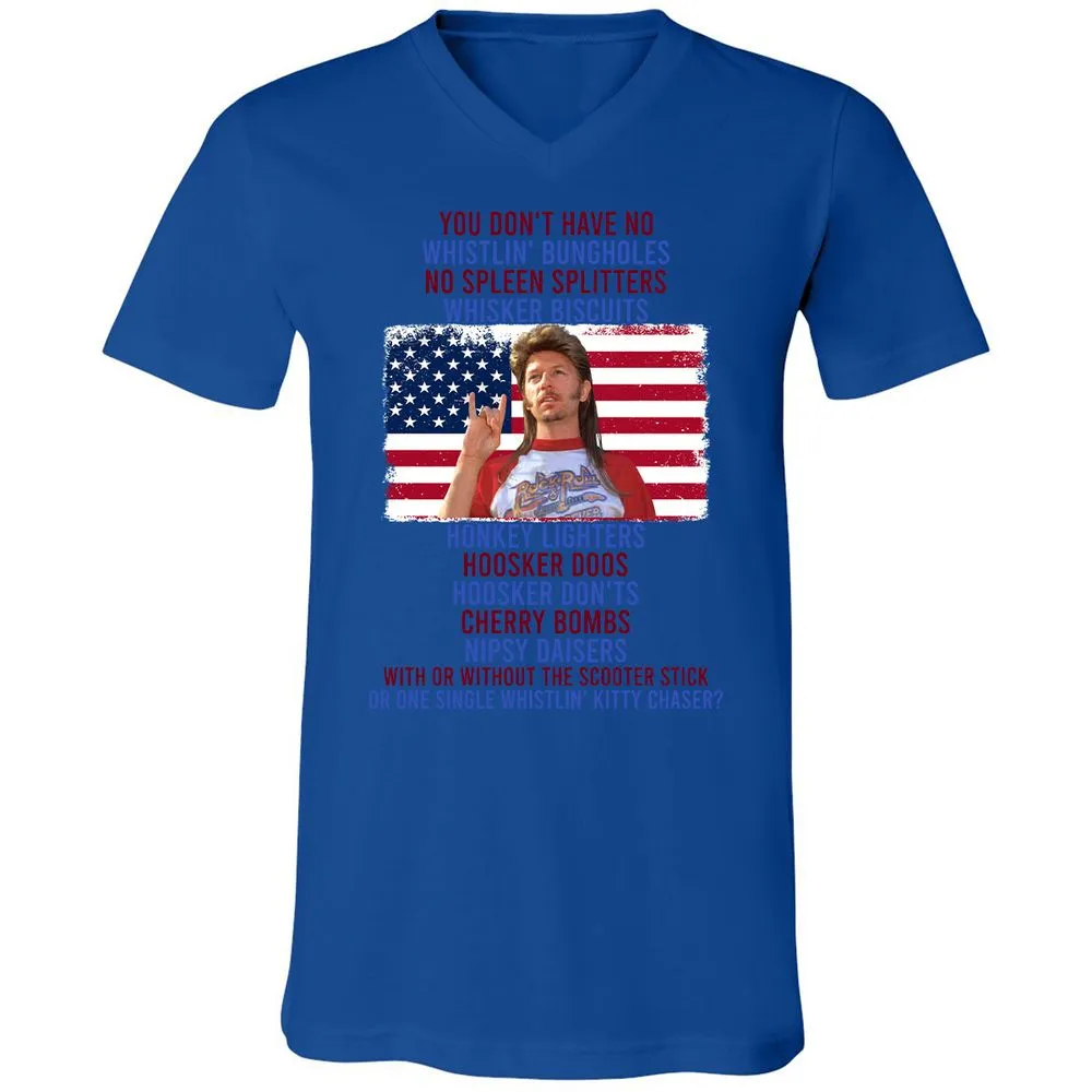 Unisex V-Neck T-Shirt - PCFJ14EX - True Royal - 4