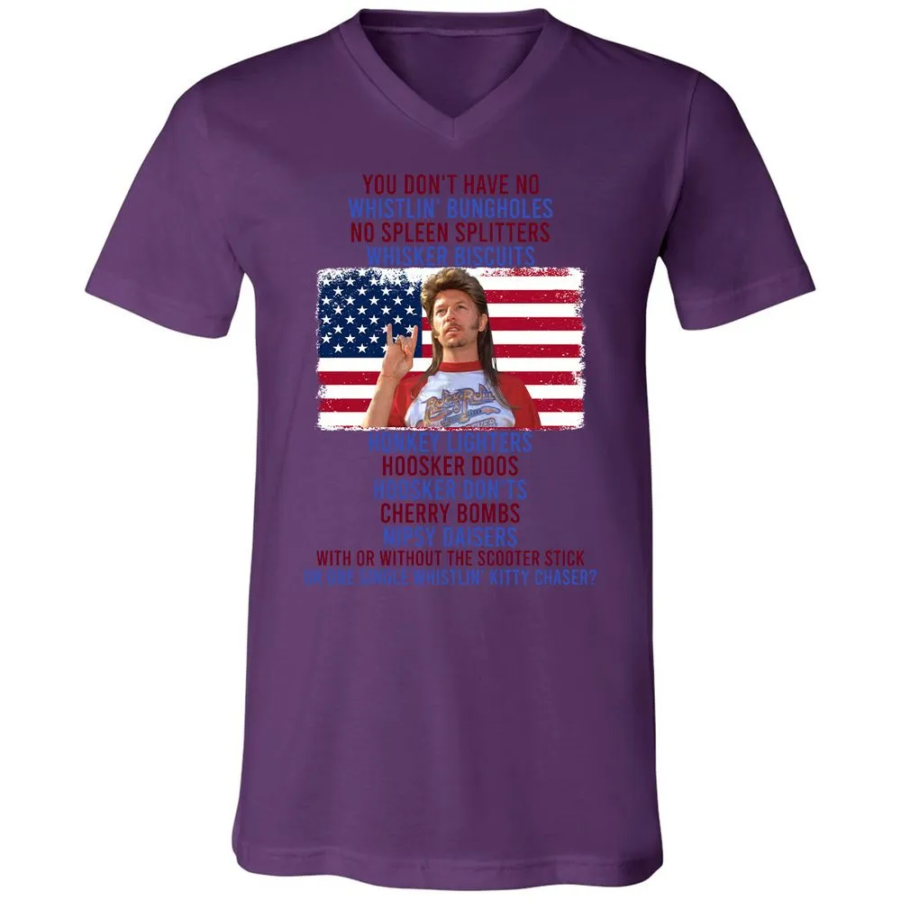 Unisex V-Neck T-Shirt - PCFJ14EX - Team Purple - 2