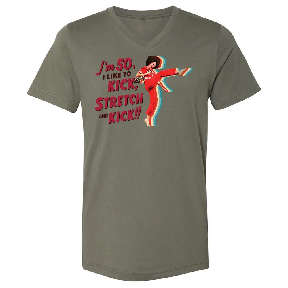 Unisex V-Neck T-Shirt - GGD89GJ1 - Military Green - 10